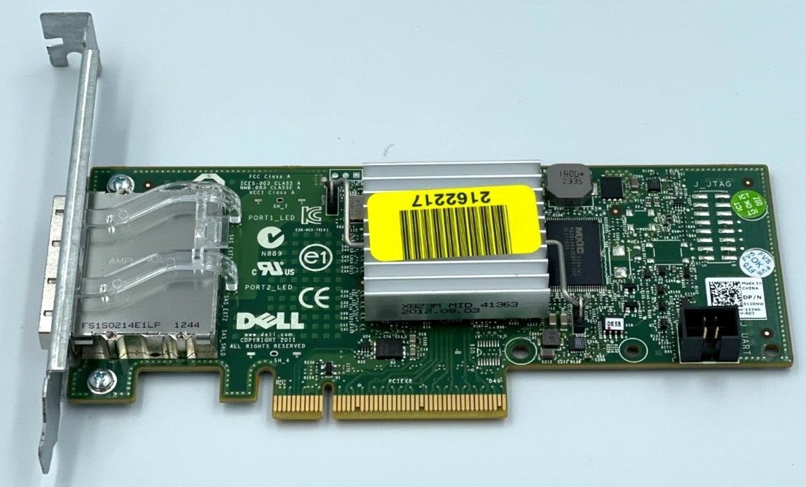 DELL H200E (LSI 9200-8E) SFF8088 PCI-E 2.0 x8 IT MODE HBA ZFS UNRAID FREENAS PC