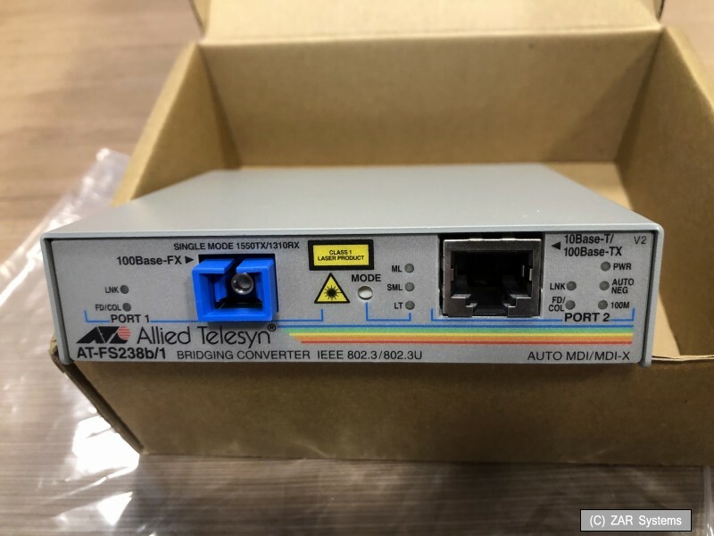Allied Telesis AT-FS238B/1 Network Media Converter 100Mbps 10/100Base-T BULK