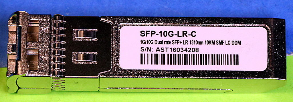 SFP-10G-LR-C Cisco Compatible 10GBASE-LR 10GB Dual Rate LR 1310NM 10KM SMF LC