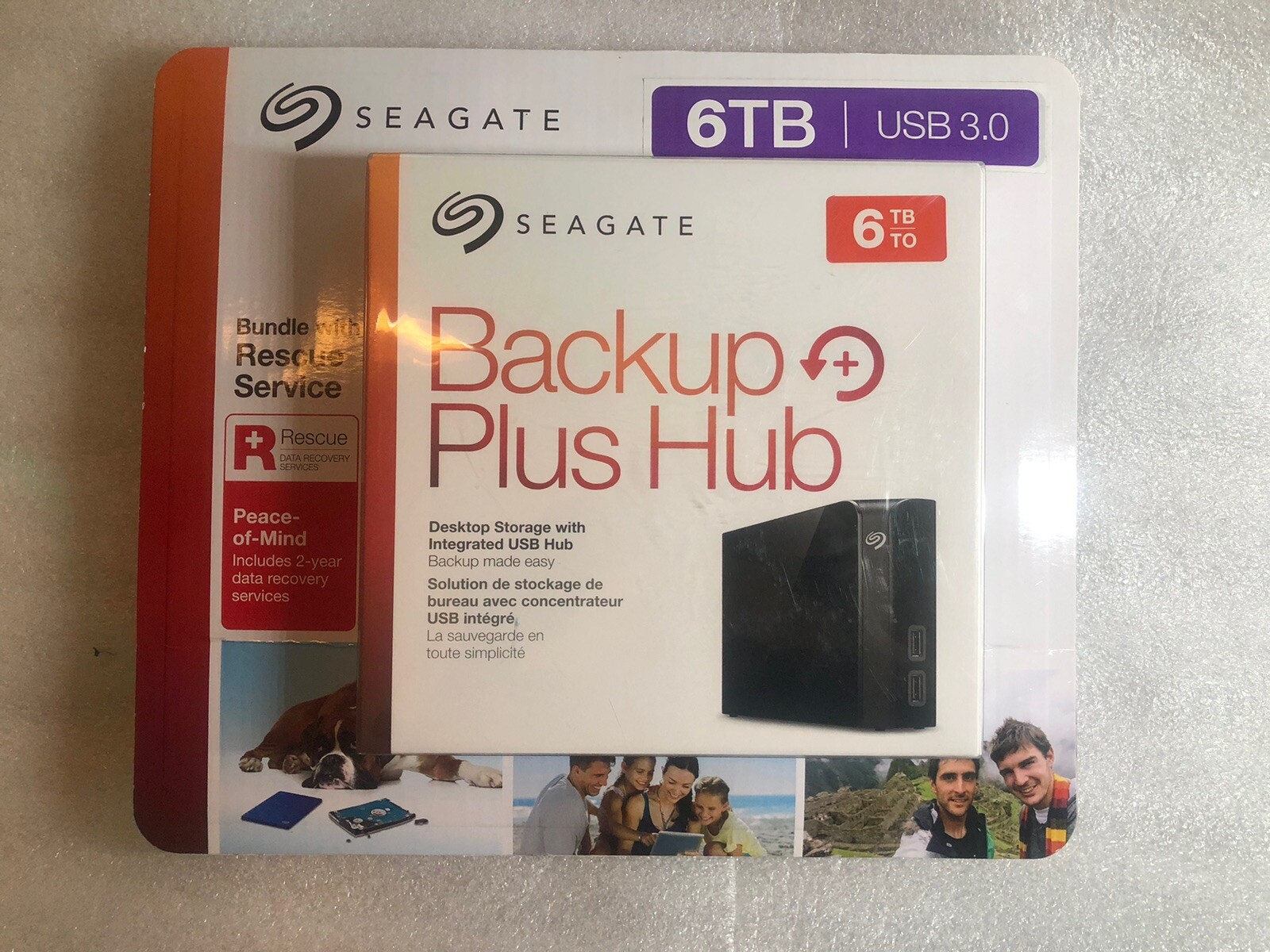 Seagate Backup Plus Hub 6TB Desktop Storage with Integrated USB - NEW SEALED
