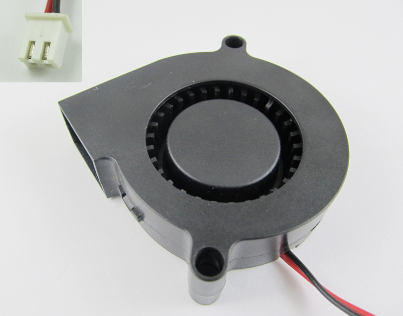 1x Brushless DC Cooling Blower Fan 5015S DC 5V 50x 50x 15mm 2 Pin Sleeve-bearing