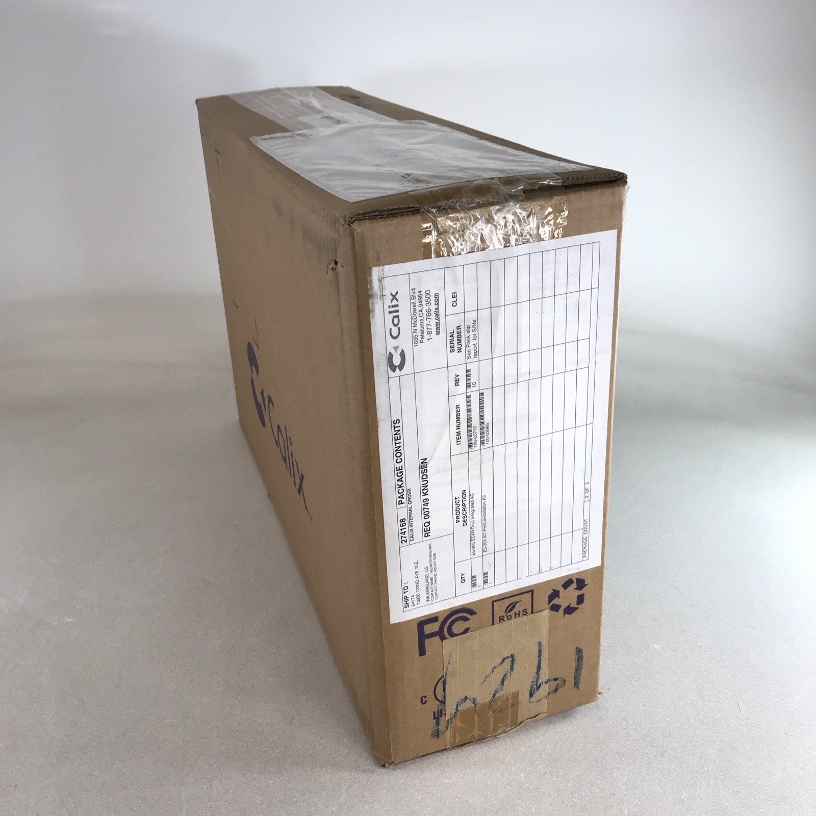 Calix E5-308 ESAN Dual integrated AC + Field installation kit *New/Open Box*