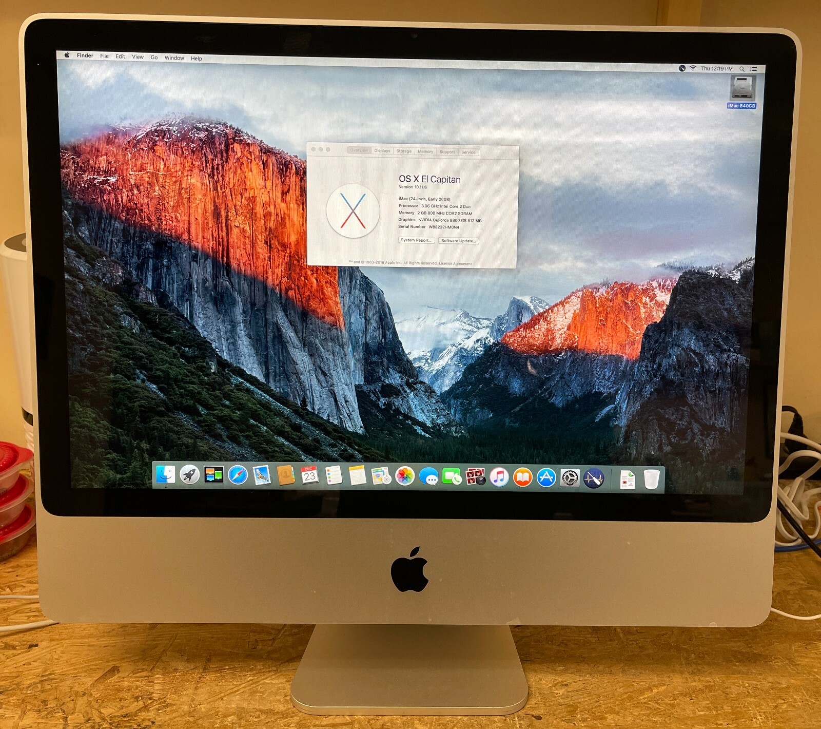 Apple iMac 24-inch June 2008 3.06GHz Intel Core 2 Duo (MB398LL/A)