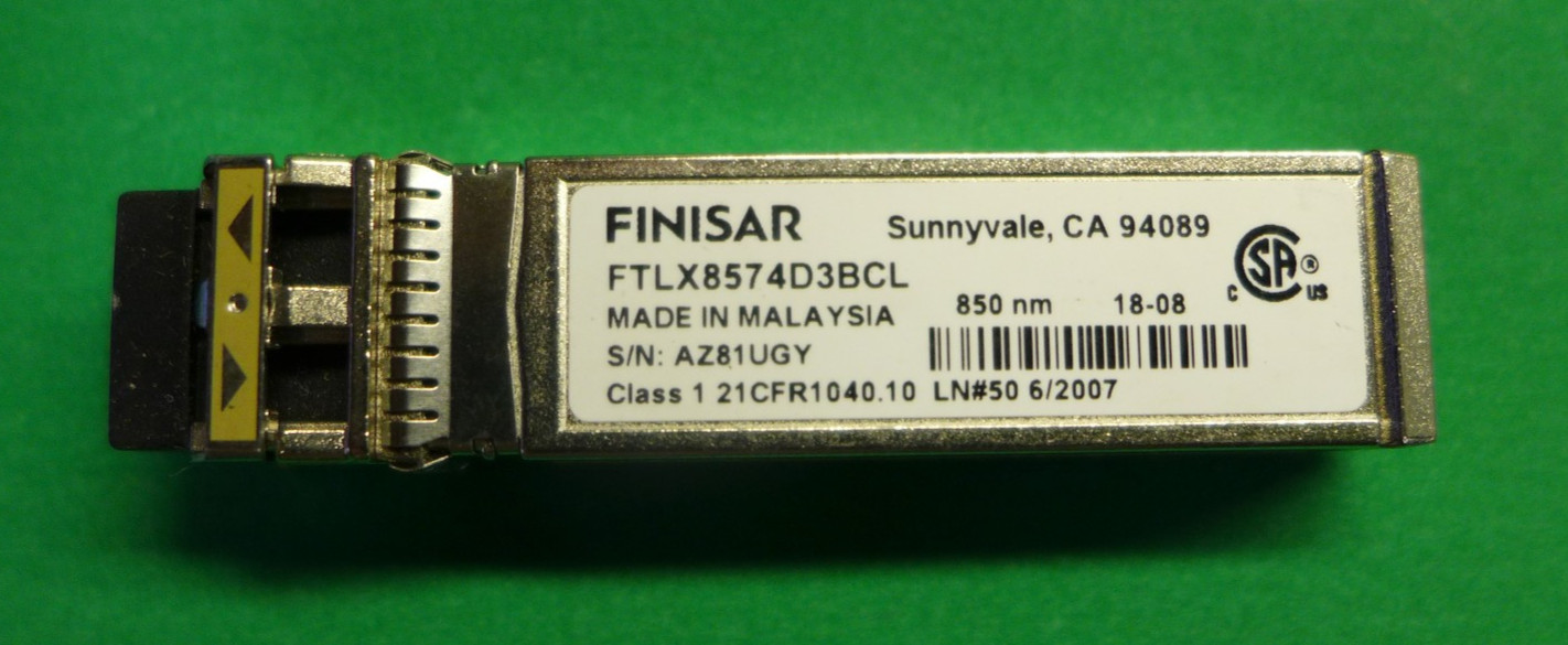 GENUINE Finisar 10GBase-SR SFP+ 850nm Transceiver FTLX8574D3BCL