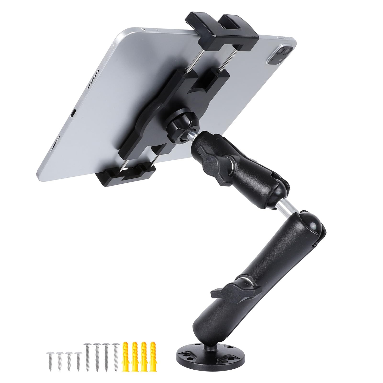 FPN Dashboard Mount Tablet Holder for Truck, Heavy Duty Drill Base with Aluminum