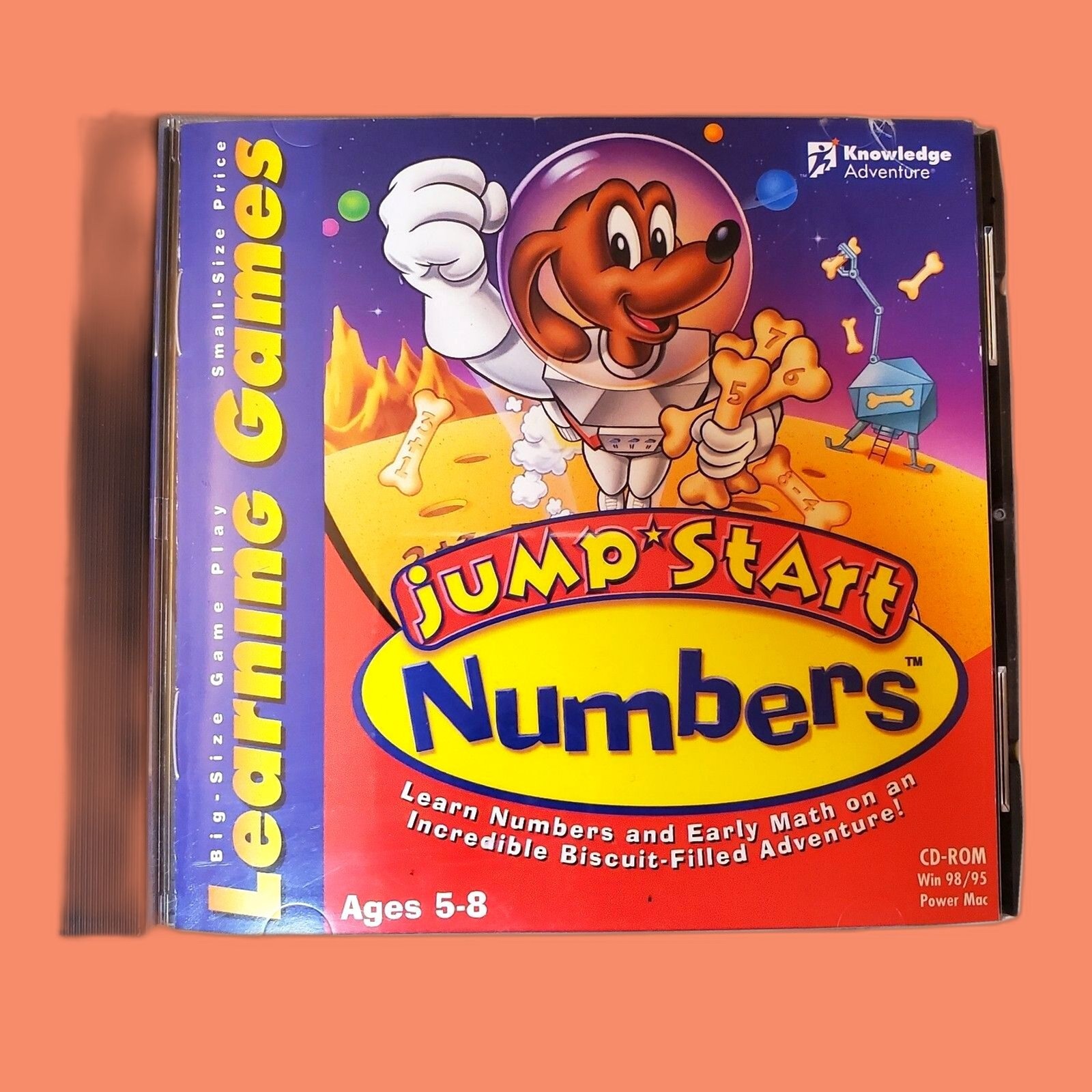 Jump Start Numbers CD ROM Math Skills Learning Games Age 5-8 Homeschool Kids Vtg
