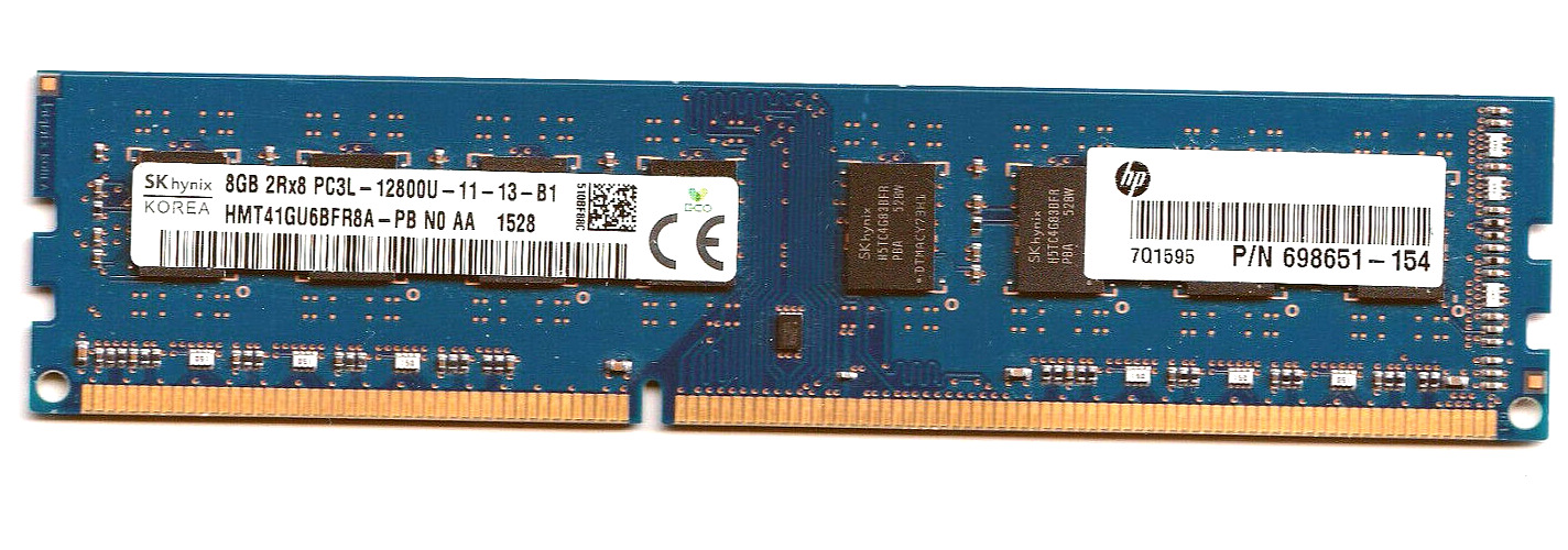 (HP) SK HYNIX 8GB 2RX8 PC3L-12800U 11-13-B1 From HP