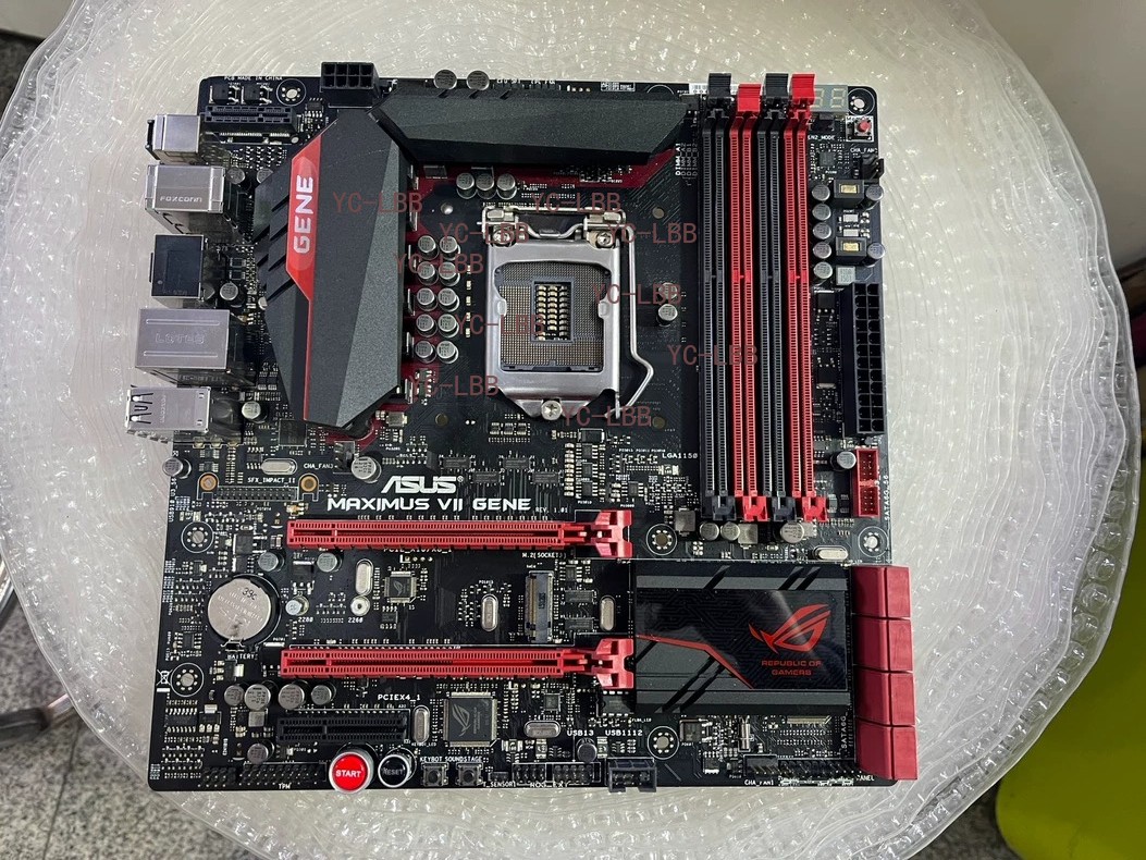 For Asus Maximus VII Gene Z97 mATX LGA1150 Motherboard I/O tested Mainboard