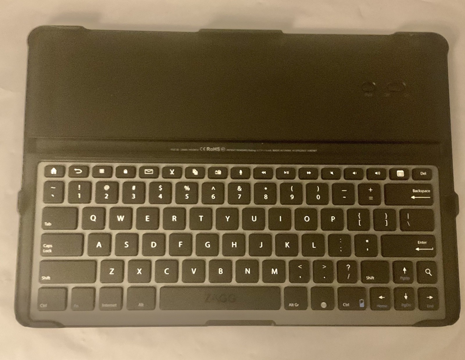 ZAGG 11” Bluetooth Wireless Ultra-Slim Keyboard, Black QWERTY.