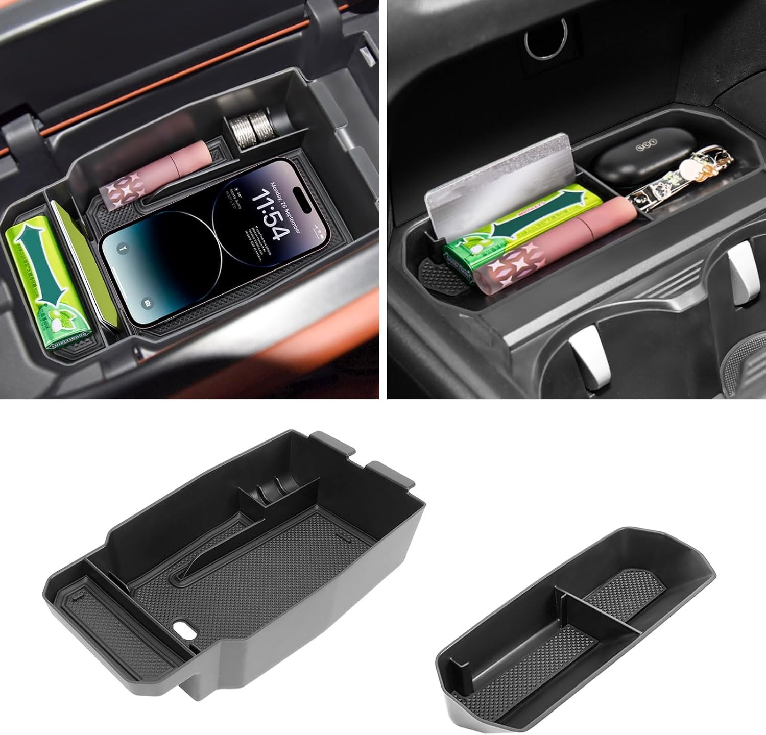 2PCS Center Console Organizer for - Mazda CX-50 Accessories Center Console