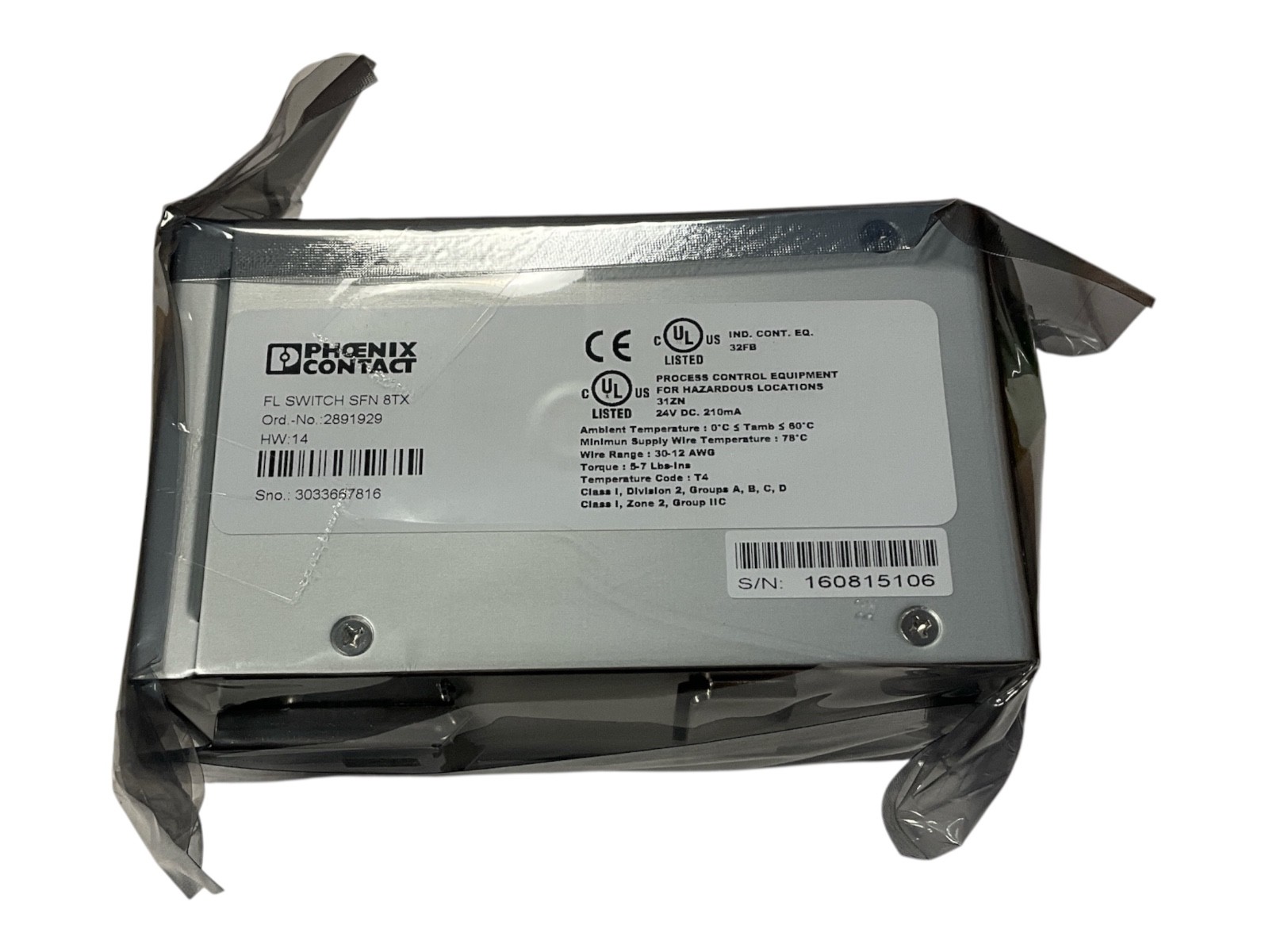 Phoenix Contact 2891929 FL SWITCH SFN 8TX 8\-Port Industrial Ethernet Switch