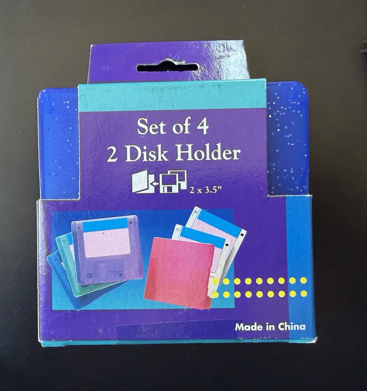 Floppy Disk Holder Case Organizers Holds 2 Disks In Each 4 Pack Plastic 3.5"