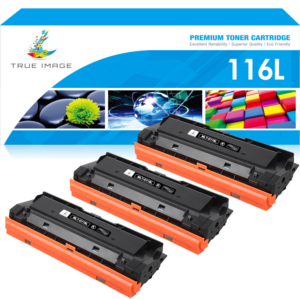 3x MLT-D116L Black Toner Compatible For Samsung M2875FW M2885FW M2876 M2835DW