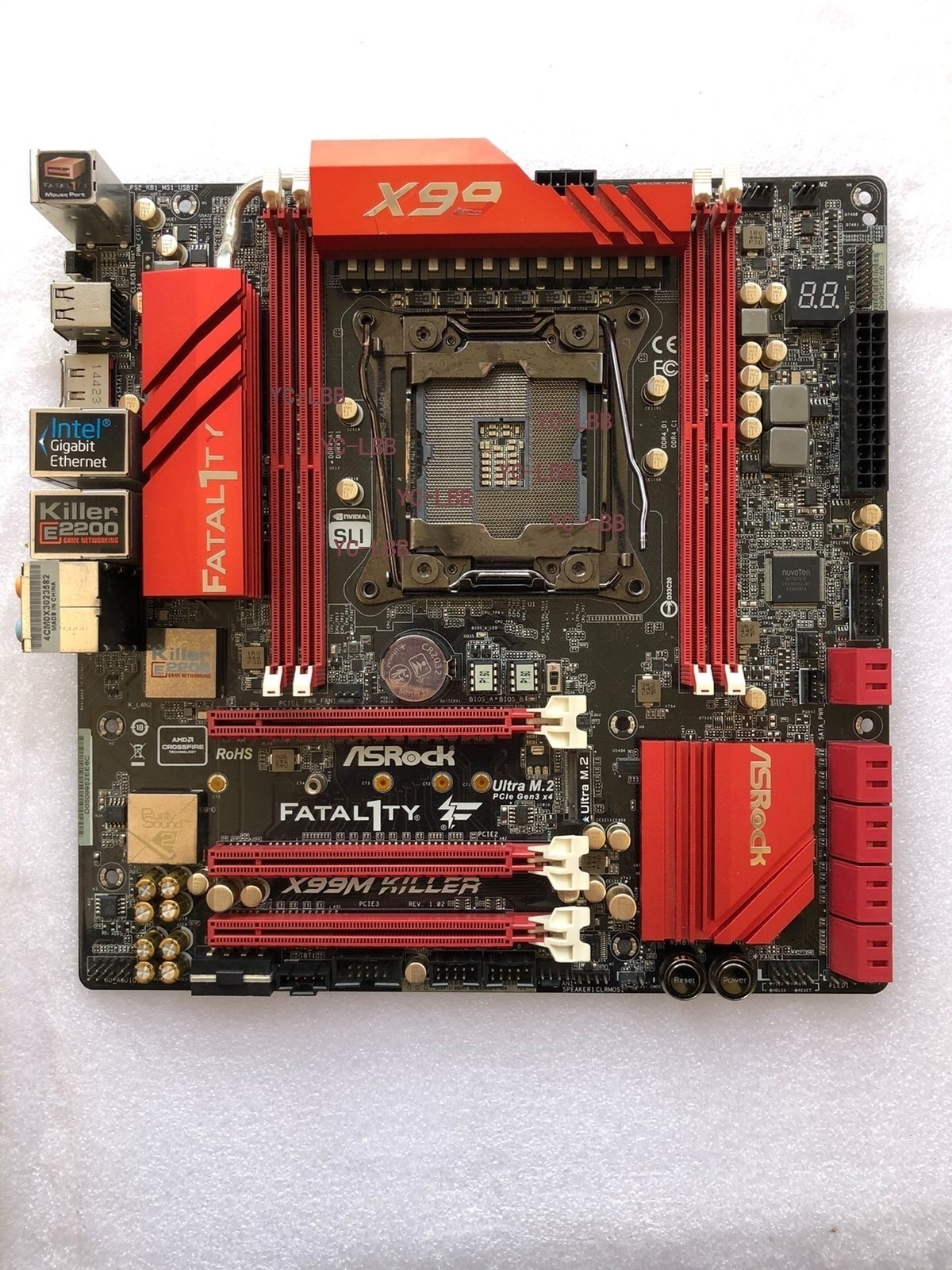FOR ASROCK X99M Killer DDR3 LGA 2011-V3 64GB ATX Motherboard Test OK
