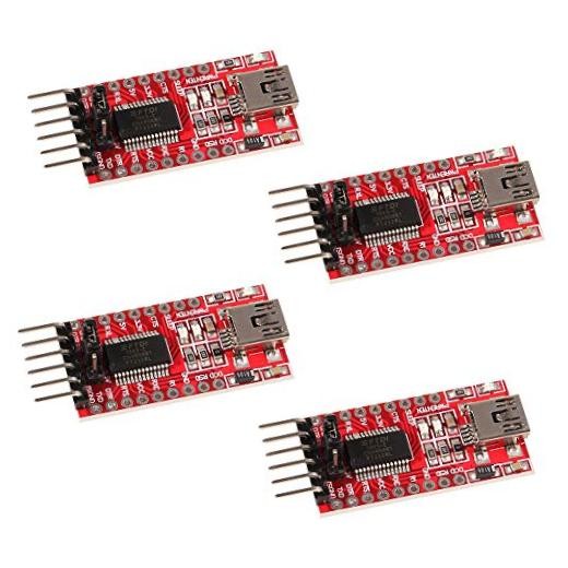 4pcs 3.3V 5V FT232RL FTDI Mini USB to TTL Serial Converter Adapter Module 4PCS