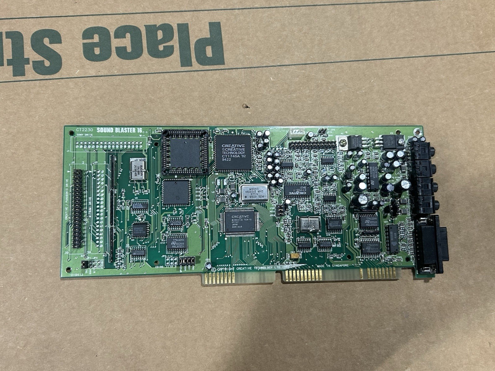 Vintage Creative Labs CT2230 Sound Blaster 16 ISA Sound Card - Working 2 READ