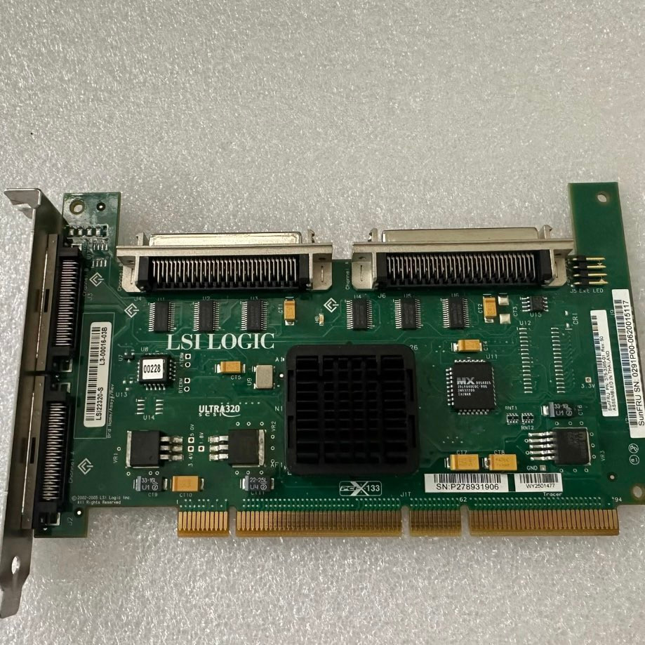 LSI22320-S 375-3365-01 PCI-X SCSI RAID Card SG-XPCI2SCSI-LM320 [S] Sun Server SC