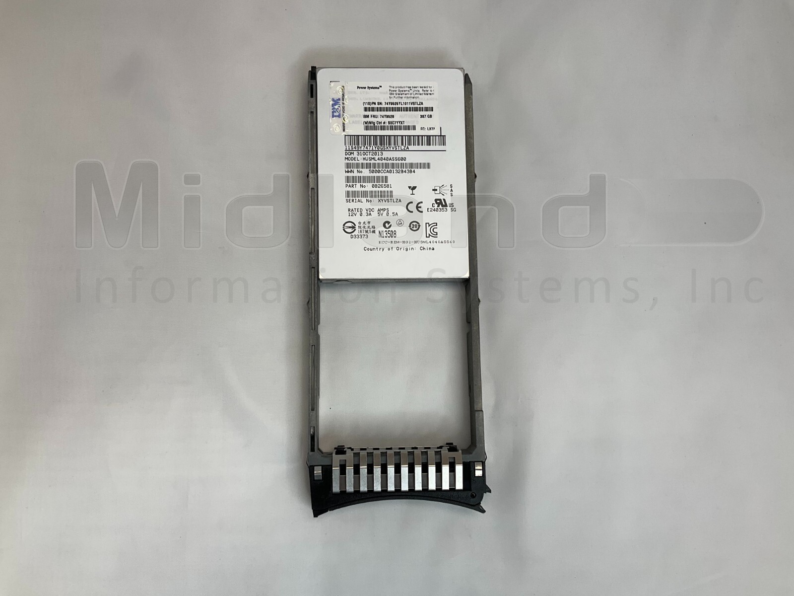 IBM ES19 387GB SAS SFF-2 SSD w/eMLC (AIX/Linux) for IBM p series
