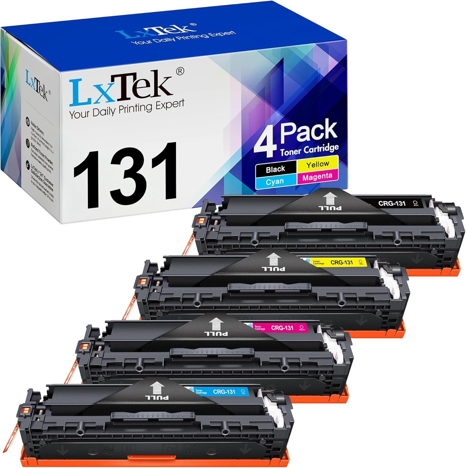 CRG-131, 131H Toner cartridges 4 pack compatible Canon Image Class Laser Jet Pro