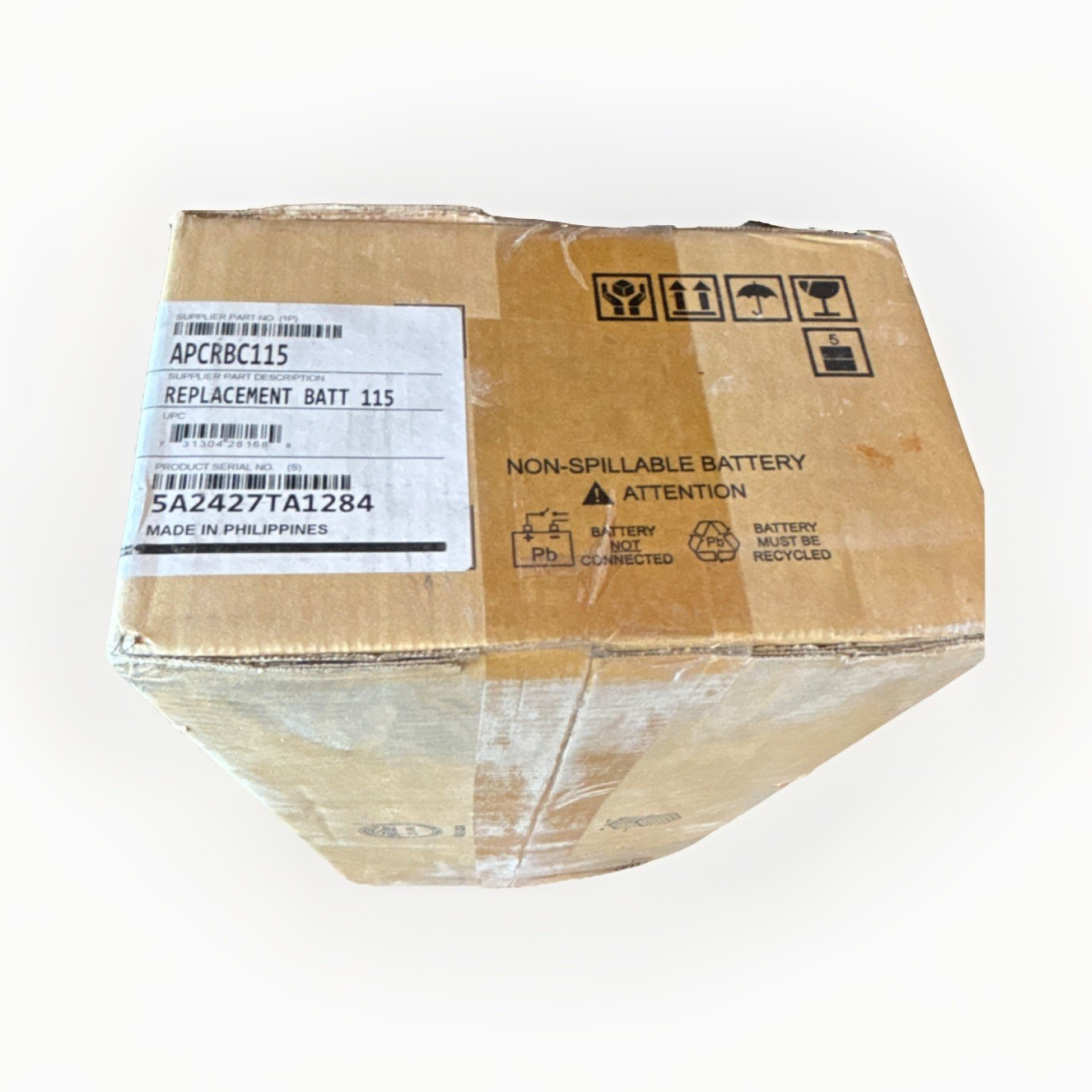APC Replacement Battery APCRBC115 Non-Spillable Brown Made in Philippines