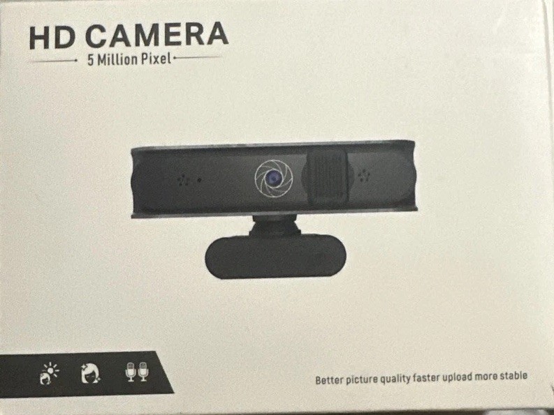 NetumScan HD Camera 1080P Full HD Stereo Microphone with Autofocus, 5 Mil Pixel 