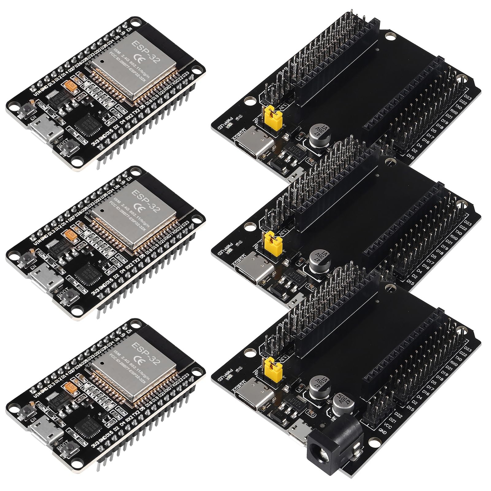 3 Set ESP32 ESP-32S WiFi Development Board NodeMCU ESP-WROOM-32 Microcontroll...