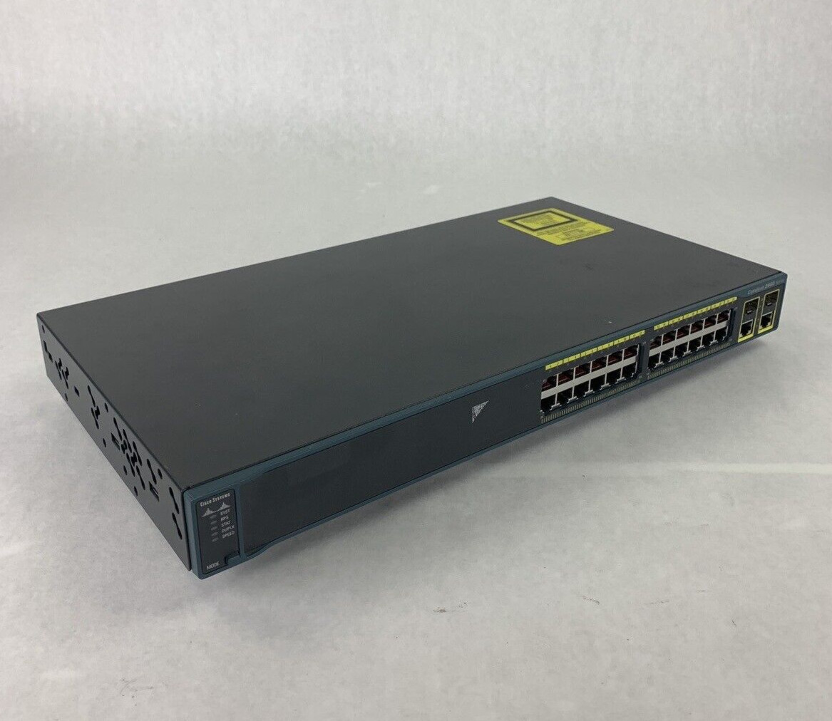 Cisco WS-C2960-24TC-L 24-Port Ethernet Managed Switch