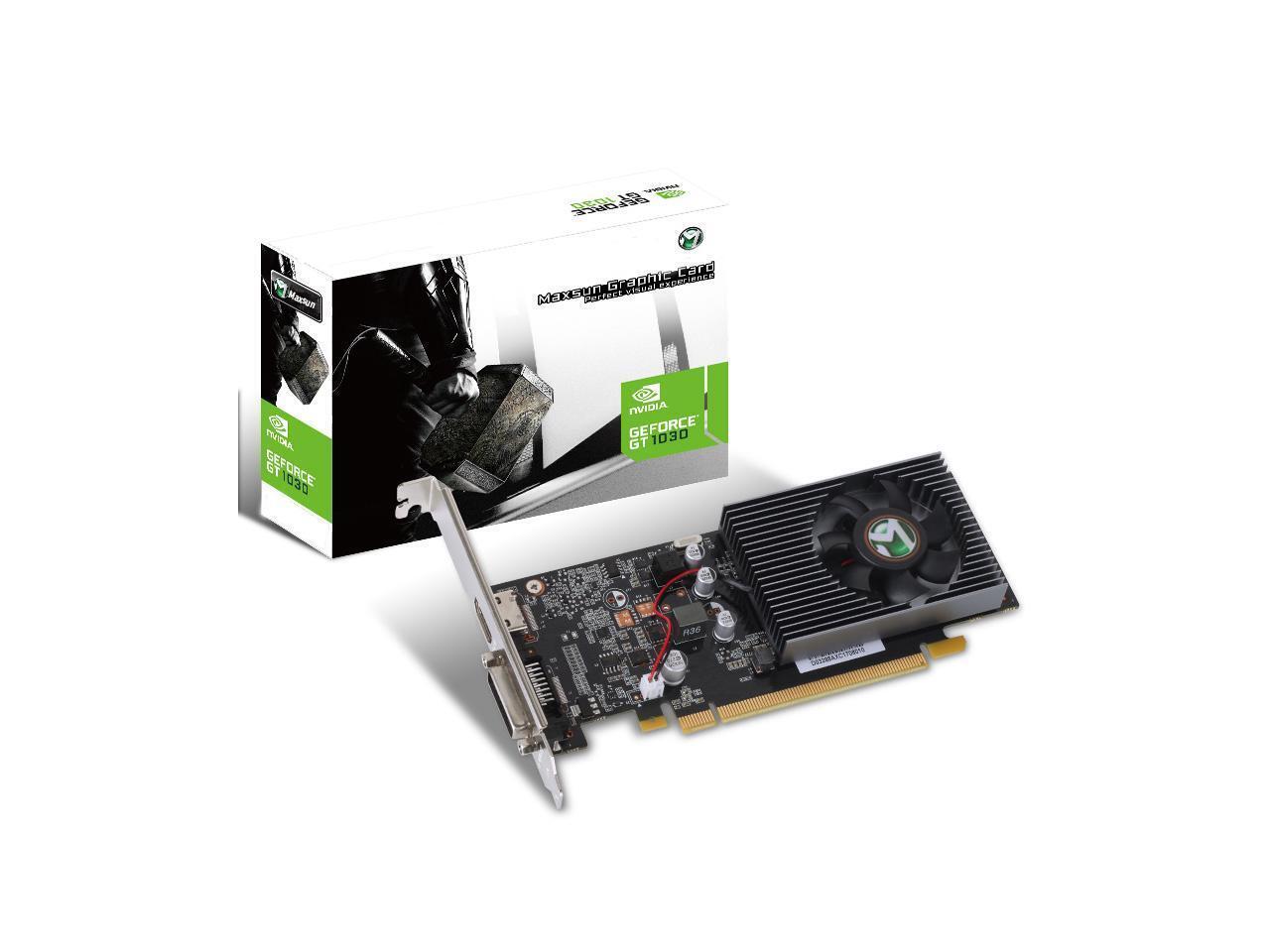 Maxsun NVIDIA GT1030 Graphic Card GDDR5 2G Computer Desktop 64bit GPU Video Card