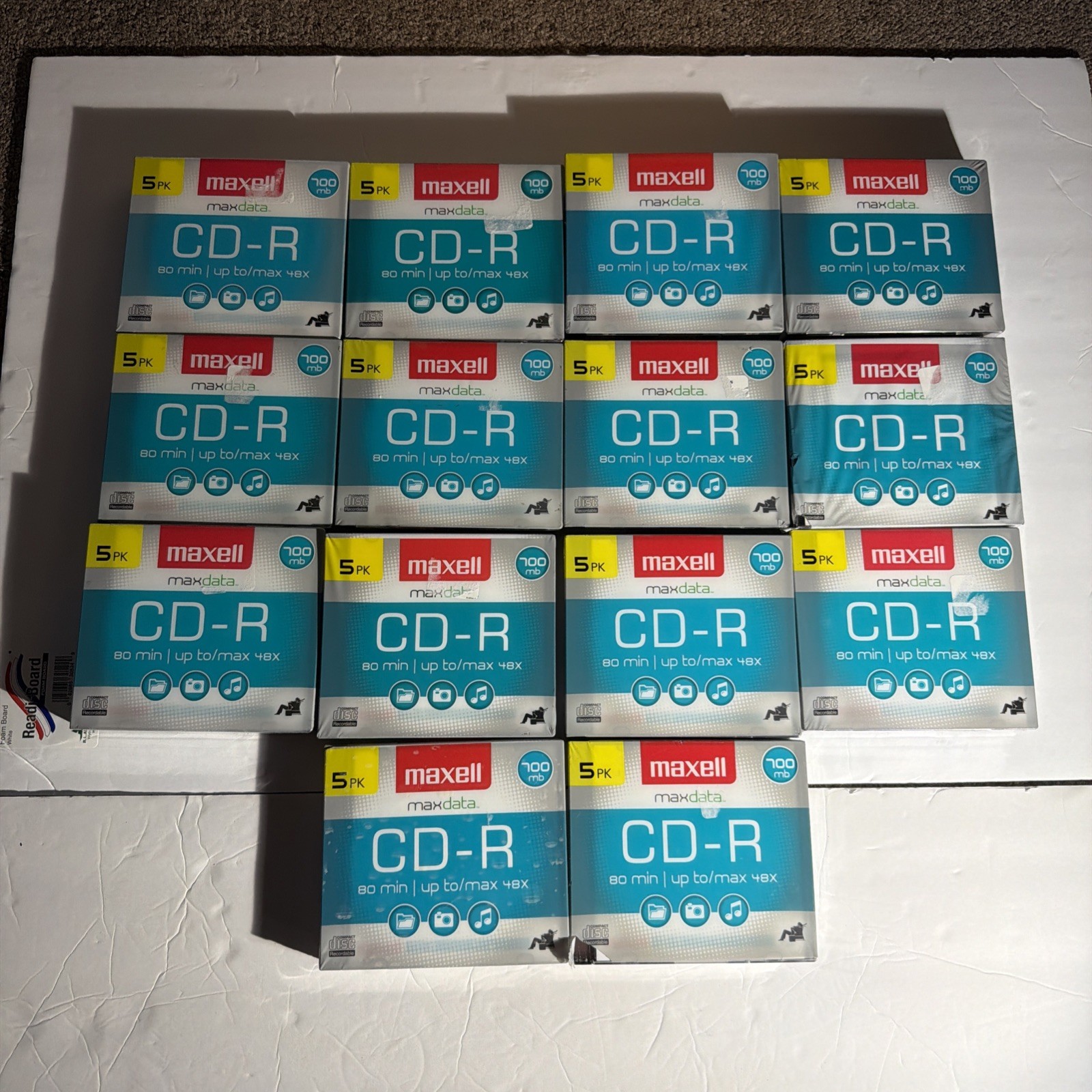 Maxell CD-R 700MB 80 Min Blank CDs 5-Pack Sealed Lot of 14 New