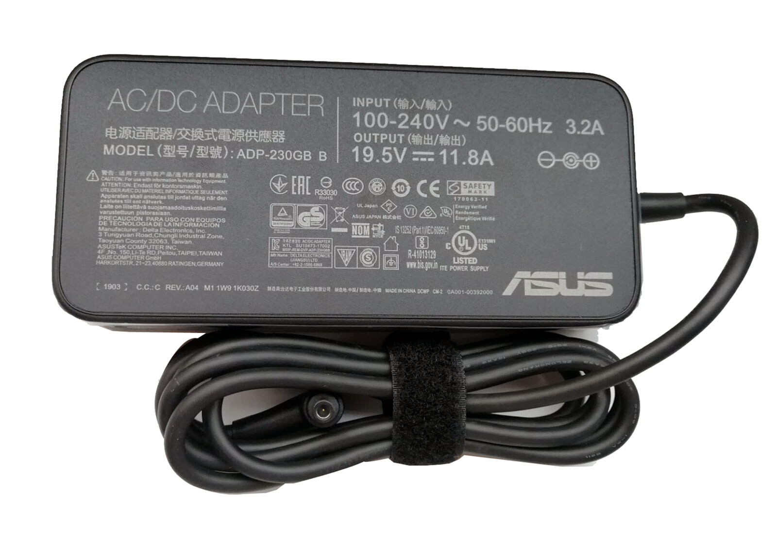 230W AC Adapter Charger For ASUS ROG Strix G15 G512LI-GTX1650TB 19.5V 11.8A