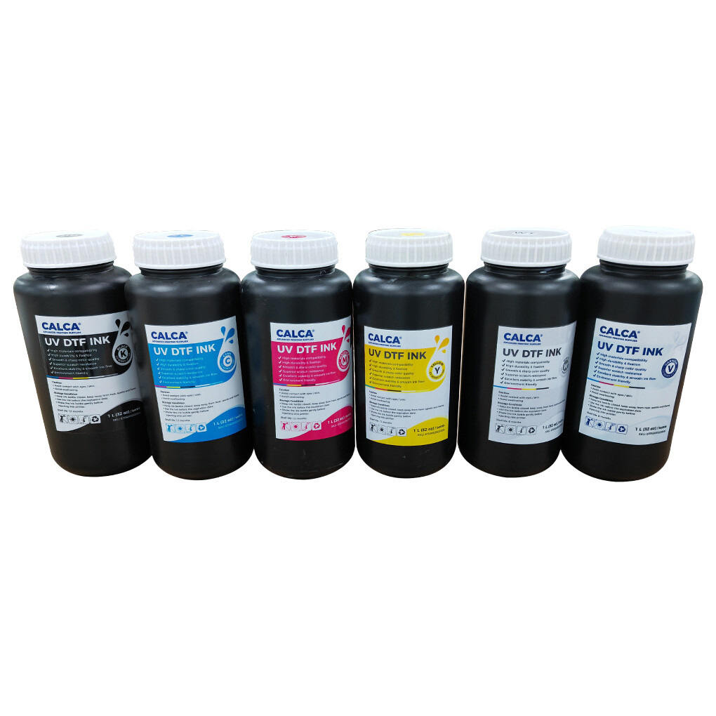UV/UVDTF Ink For Printheads, Bottle of 1L For Crystal Label Sticker Print USA