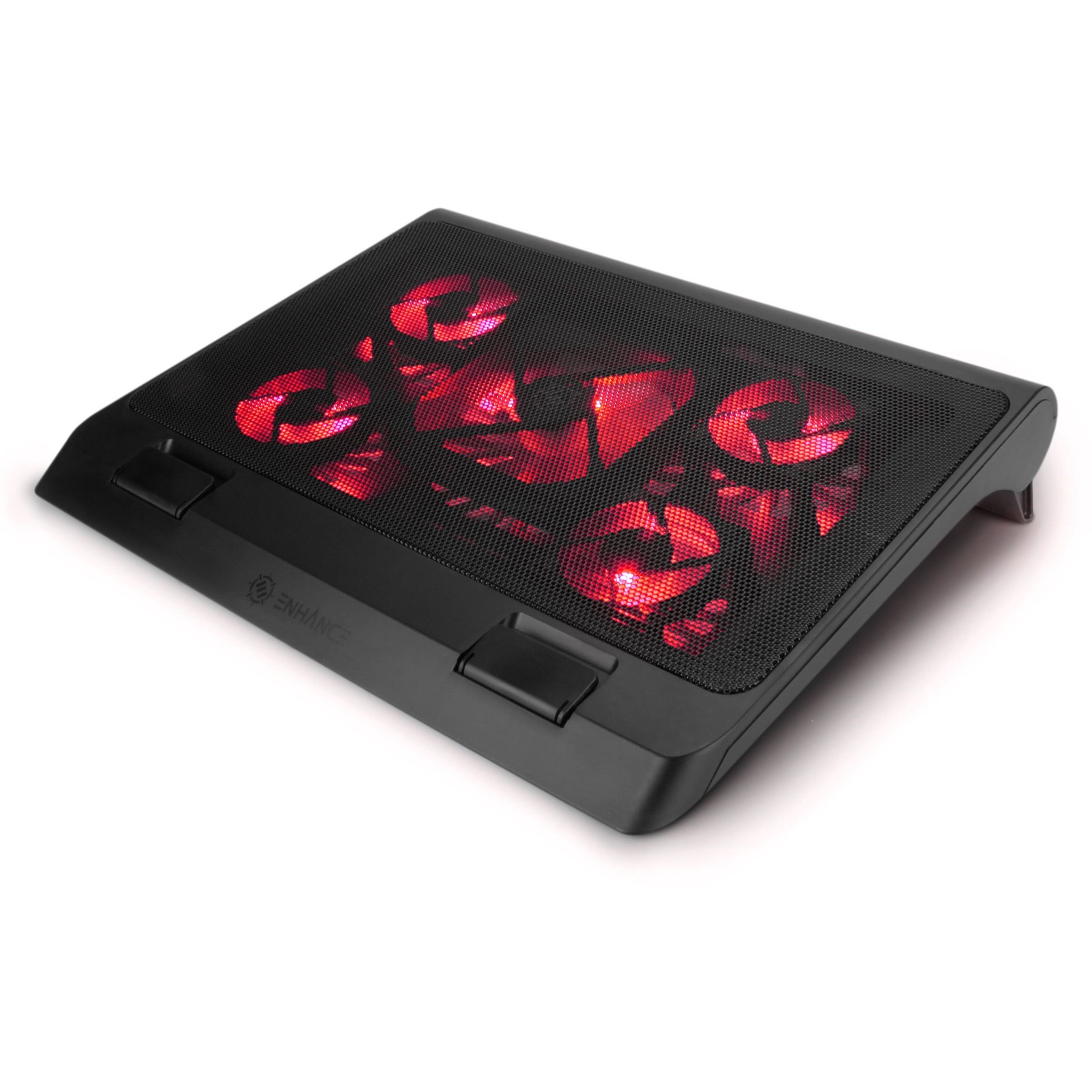 ENHANCE Gaming Laptop Cooling Pad Stand with LED Cooler Fans , Adjustable Height