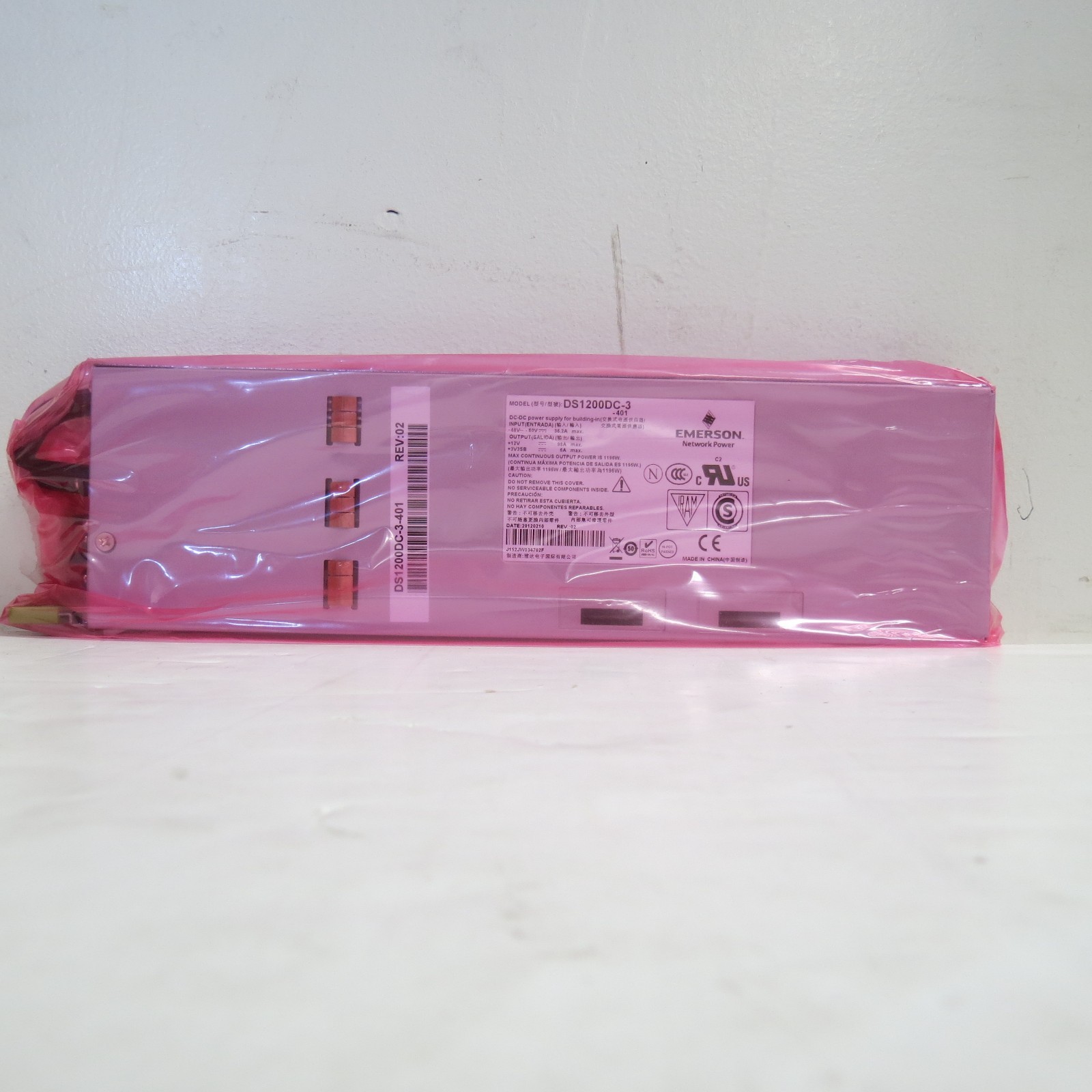 EMERSON DS1200DC-3-401 POWER SUPPLY 1200 WATTS