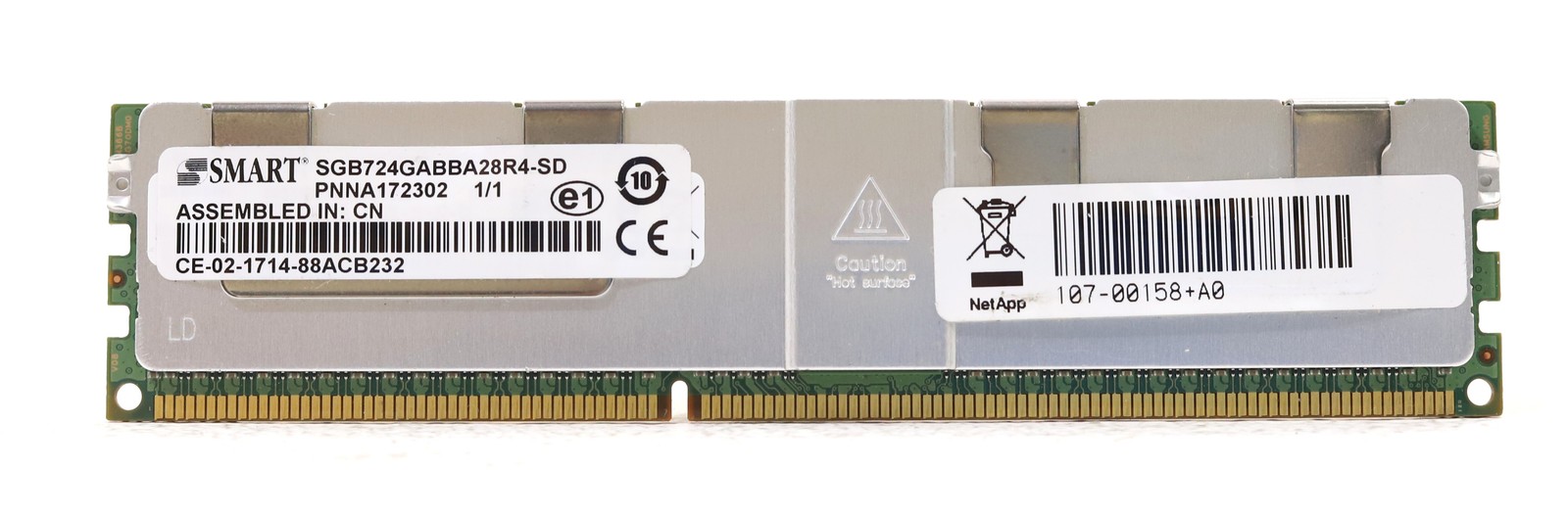 Smart Modular 32GB 4Rx4 PC3L-12800L DDR3-1600 ECC REG RAM SGB724GABBA28R4-SD