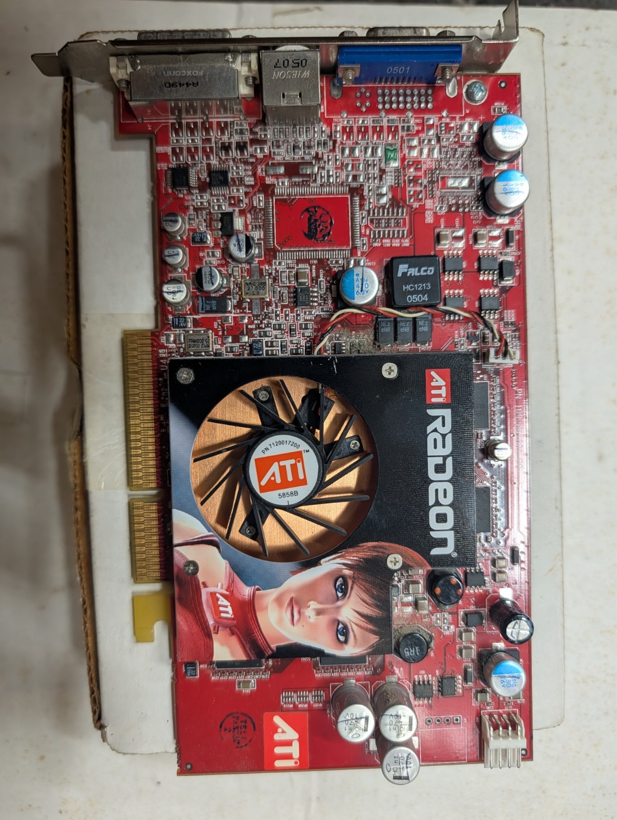 RARE ATI Radeon X700 Pro AGP 8x/4x 256MB Graphics Card VGA Win98 Retro Gaming PC