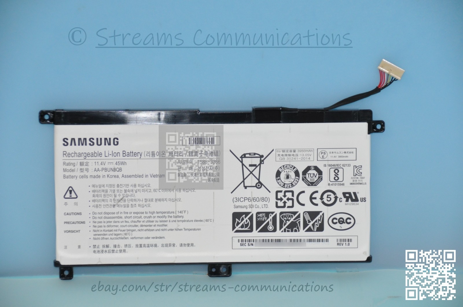 Samsung NP740U5L Laptop OEM Li-Ion Battery 11.4V 45Wh