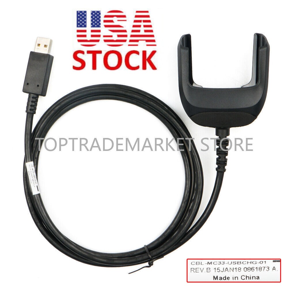 US USB Comm & Charging Cable CBL-MC33-USBCHG-01 for Zebra Symbol MC3300 STOCK