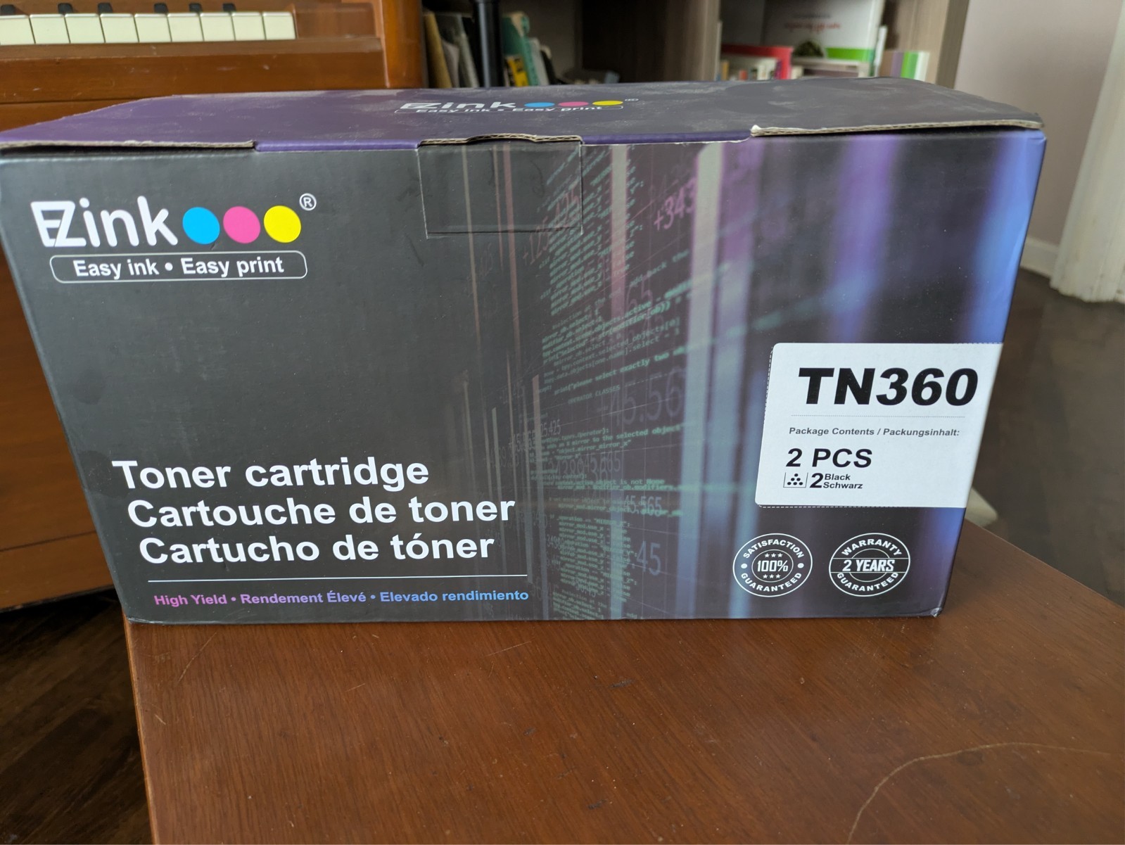 NEW E-Z Ink Compatible Toner Cartridge Replacement for Brother TN360 2 Black