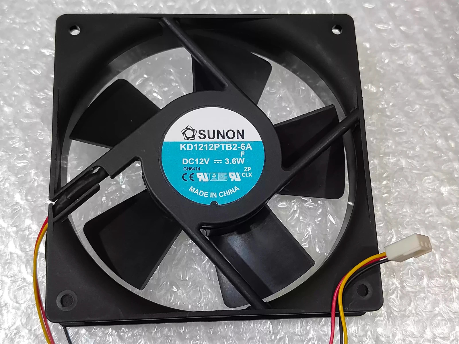 SUNON KD1212PTB2-6A DC12V 3.6W 120*25MM 3-Pin Inverter Cooling Fan