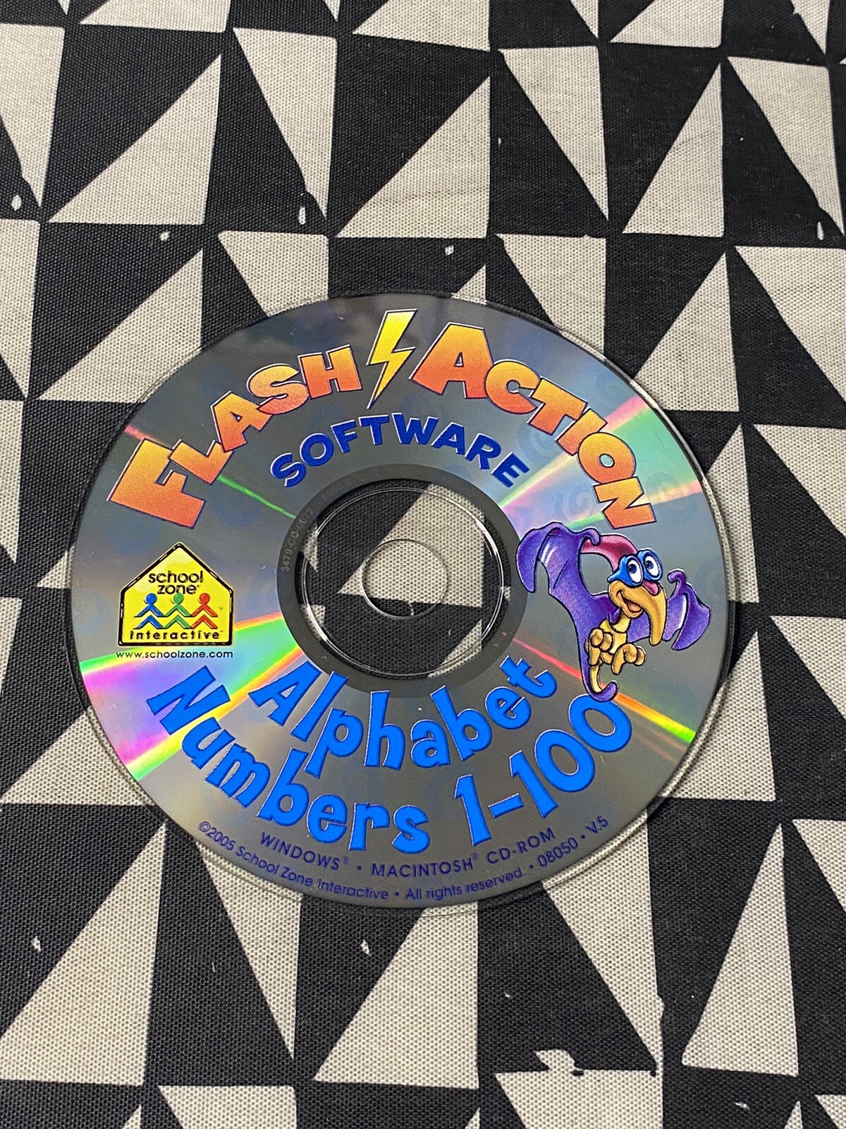 School Zone: Flash Action Alphabet PC MAC CD - learn ABC's letters names game