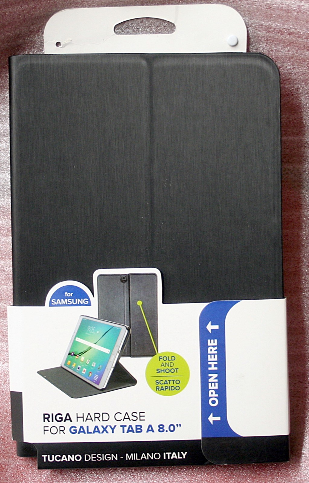 TUCANO RIGA HARD CASE FOR SAMSUNG GALAXY TAB A 8.0" (BLACK) - TAB-RSA8