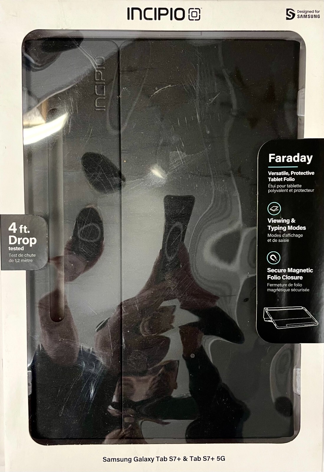 Incipio Faraday Folio Case for Samsung Galaxy Tab S7+ S7 Plus 5G