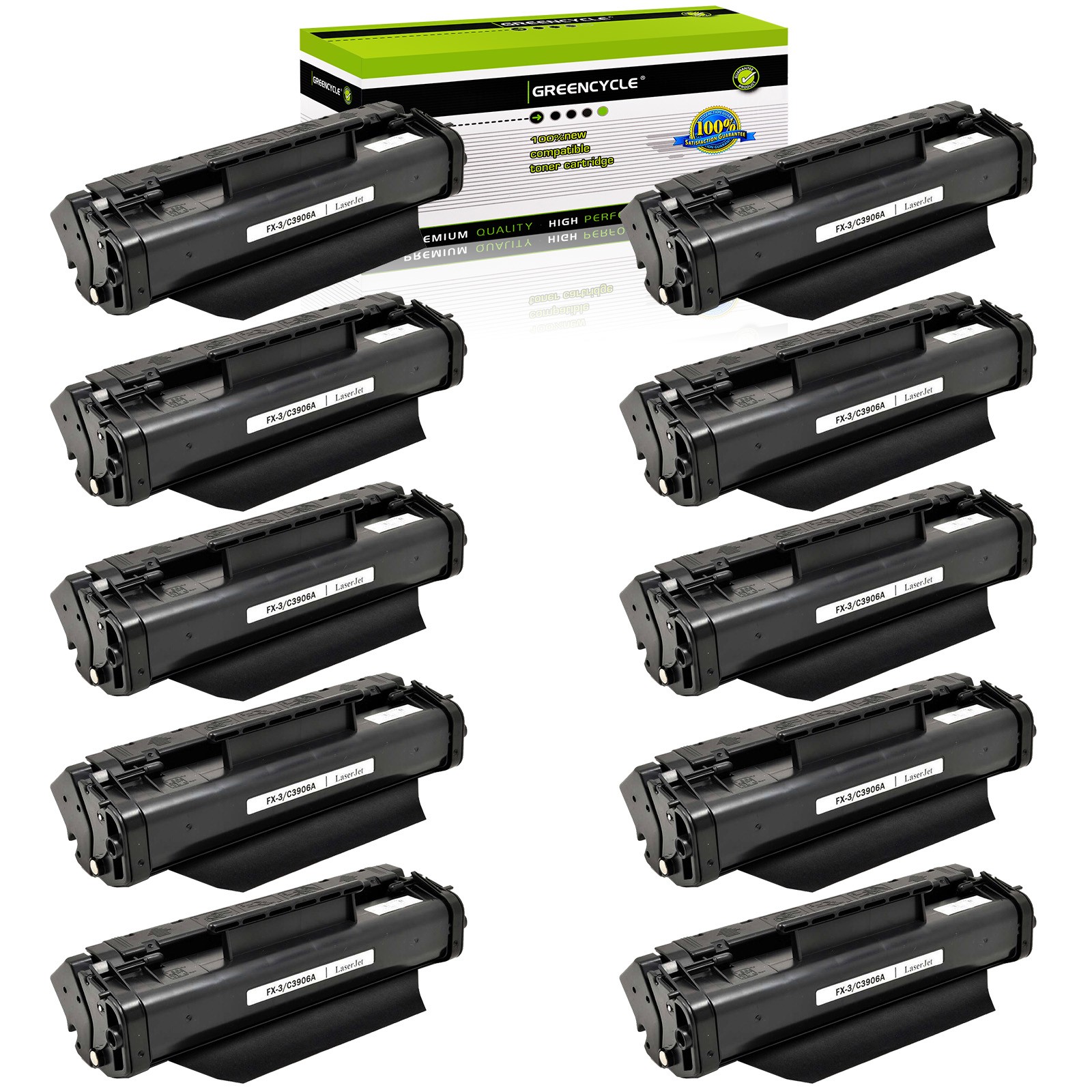 GREENCYCLE 10PK C3906A Toner Cartridge Fits for HP 06A LaserJet 3100 3150 se xi