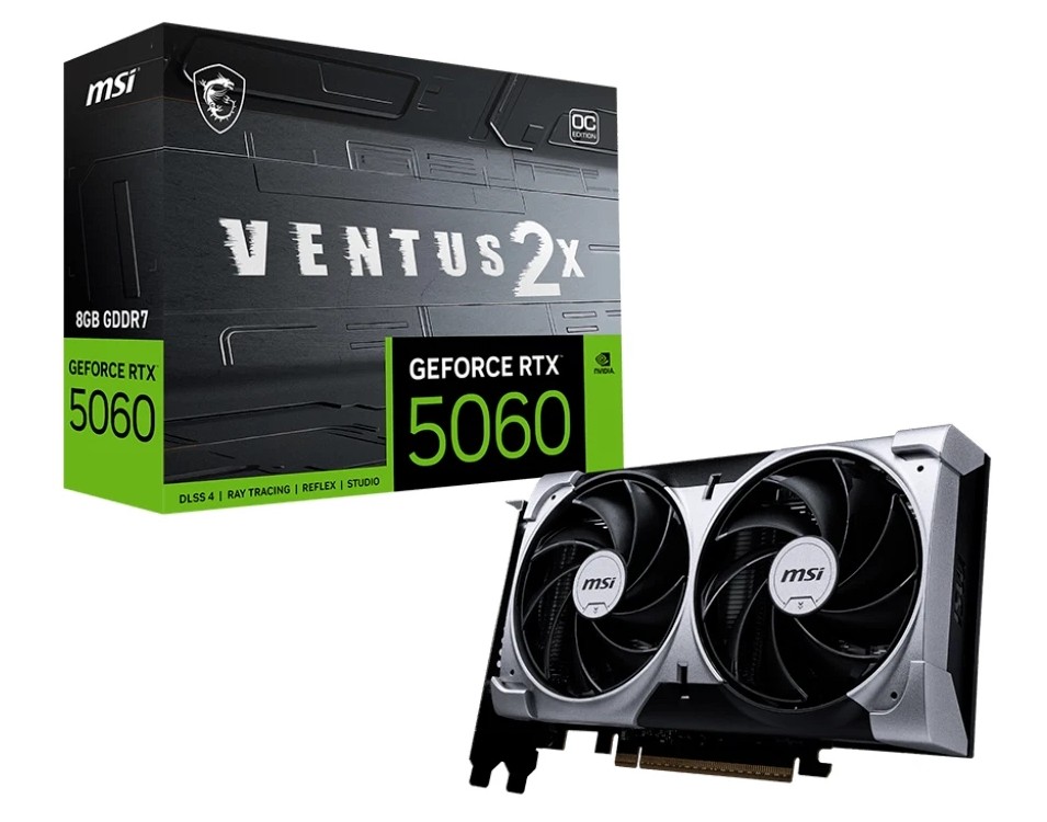 MSI GeForce RTX 5060 8G VENTUS 2X OC WHITE 3-1-0 x8 RTX5060VENTUS2XOC