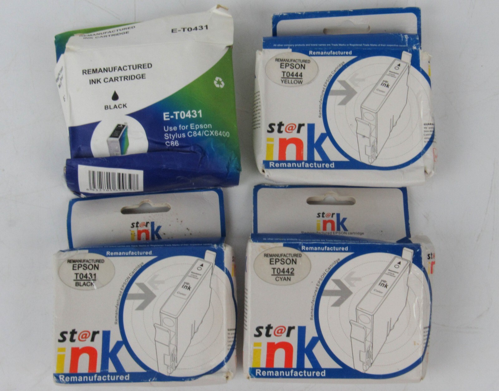 4 PK Ink For Epson T0431 T0444 T0442 E-T0431 NEW SEALED