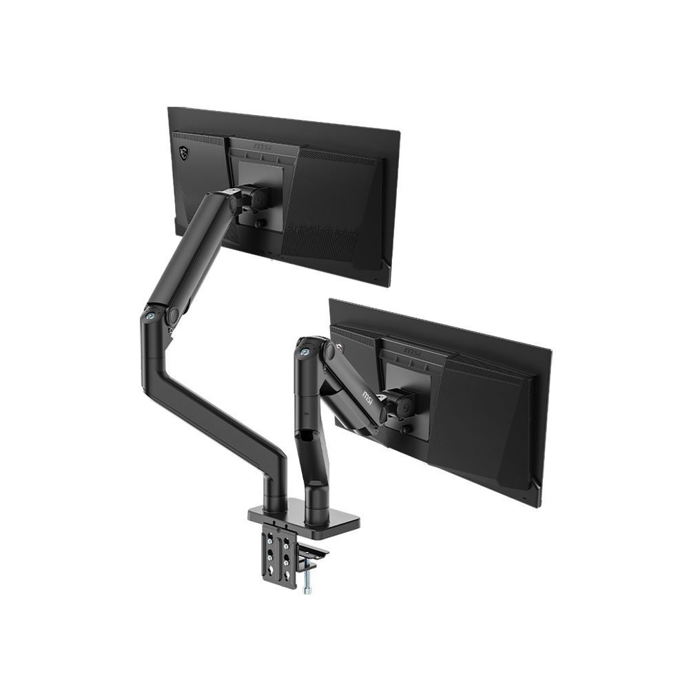 MSI MAG MT201D Full-Motion Dual Monitor Desk Mount for 17 to 45" Displays