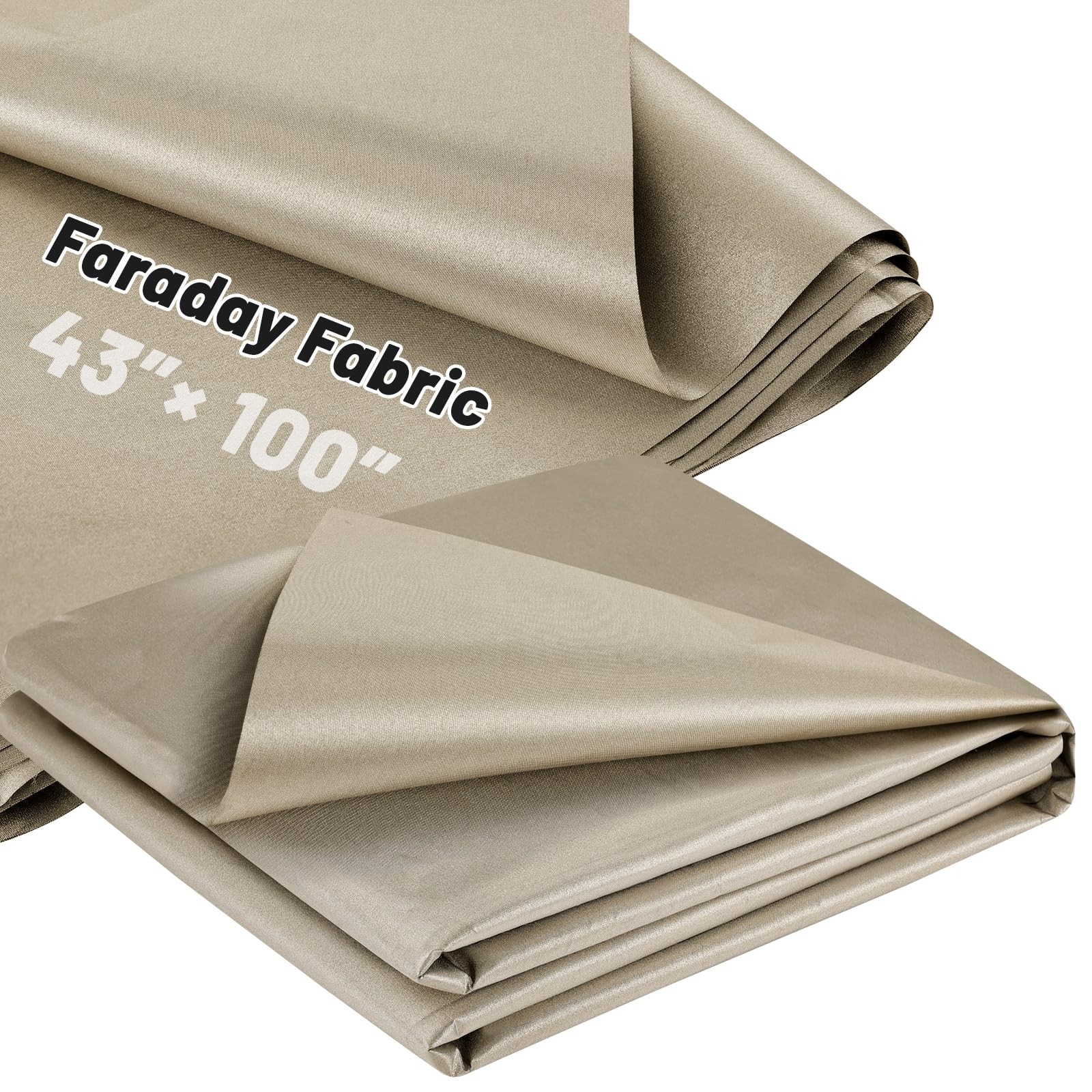 Faraday Fabric, 43" × 100" Faraday Fabric EMP Proof Military Grade, Faraday C...