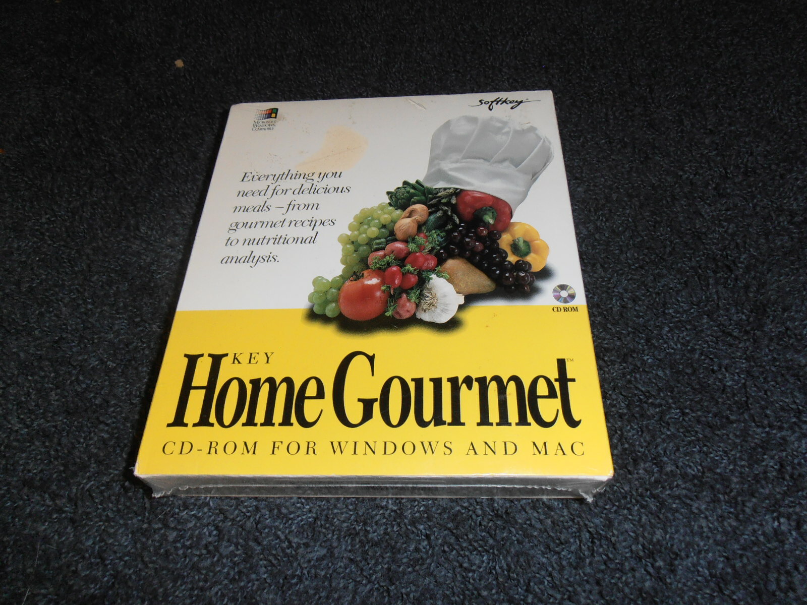 Key Home Gourmet (PC/Mac, 1994) Factory Sealed