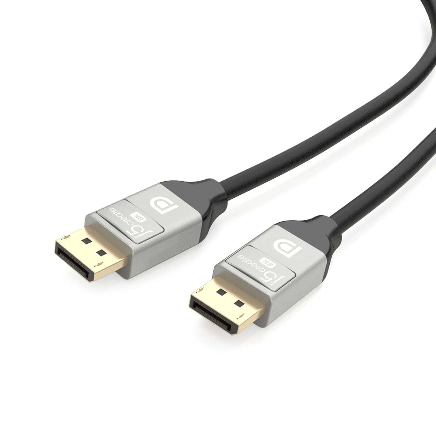 j5create JDC43 8K DisplayPort Cable - Black