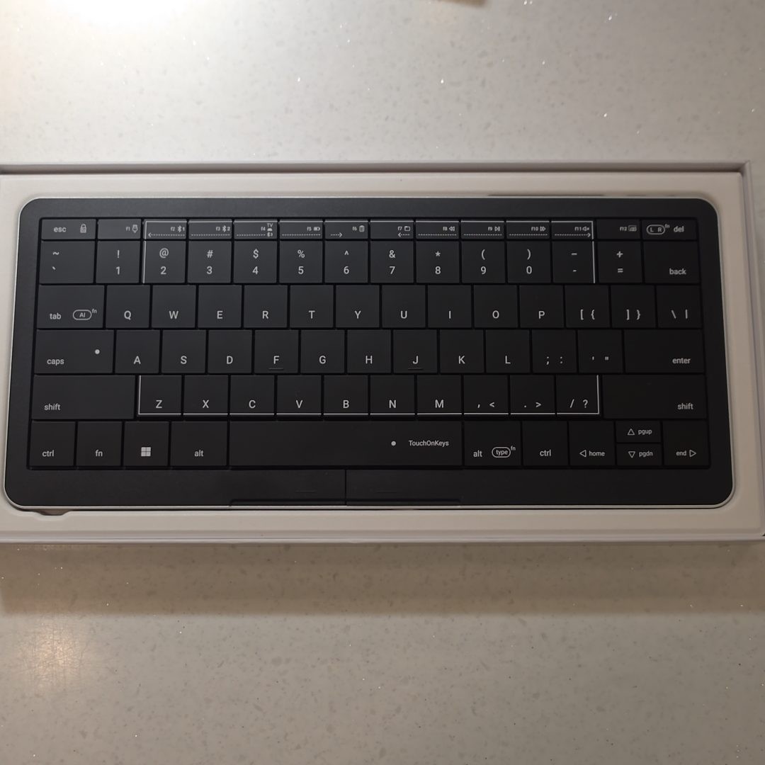 Clevetura CLVX S Wireless Keyboard with Trackpad Compact Bluetooth RGB
